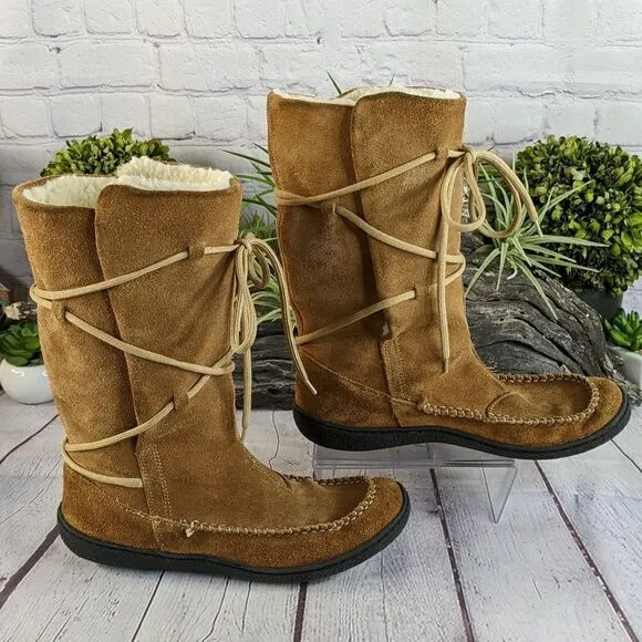 Tsonga Fleece Lined Leather Moc Style Boots