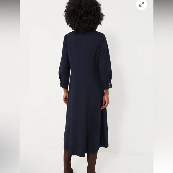 Tuckernuck Dark Navy Briana Midi Dress