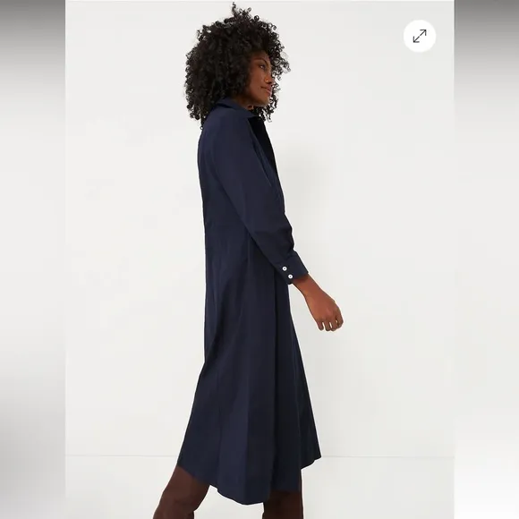 Tuckernuck Dark Navy Briana Midi Dress