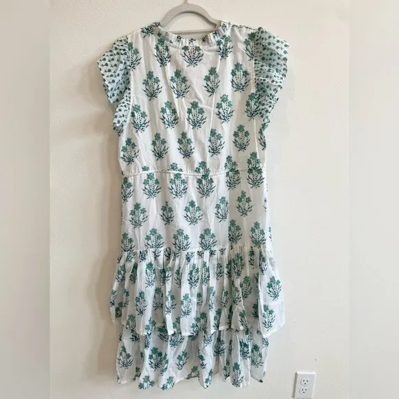 Tuckernuck Oliphant Indica Blue Cinched Flirty Mini Dress XL