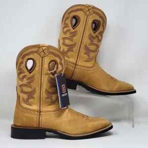 Twisted X 9&quot; Women's Size 9.5 Stock Brown Leather Western Boots WRS0037 New