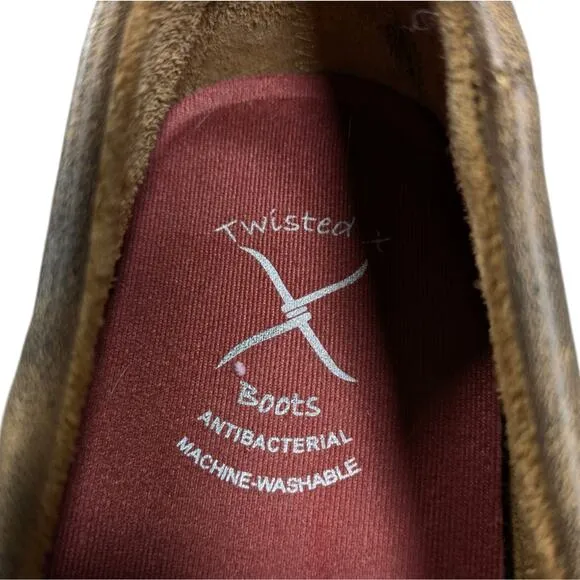 Twisted X Boat Shoe Driving Moccasins GUC $120 Size 9M   S2879