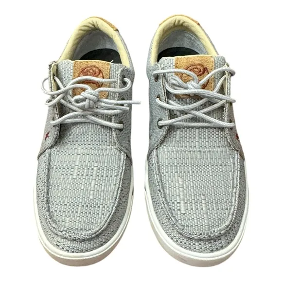 Twisted X Hooey Loper Grey Shoe WHYC009 Lace Up Sneaker Everyday Women’s Size 6