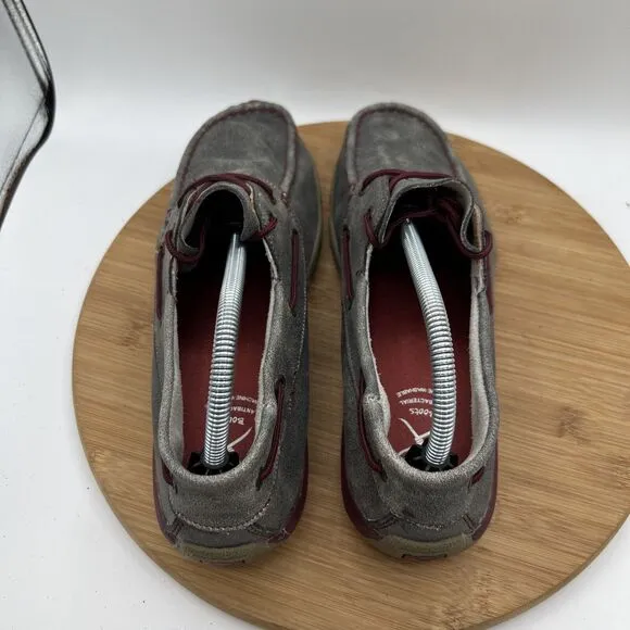Twisted X Shoes Womens 10 M Slip-on Shoes Moccasin Boat Grey Berry WDM0121