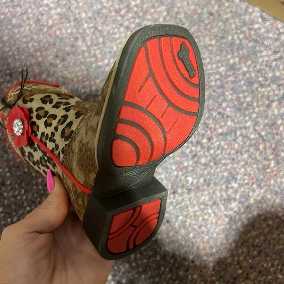 Twister Kids Cowgirl Boots in Leopard Avery NEW in Box