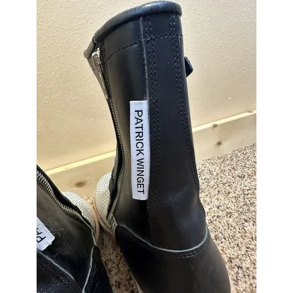 Two Thousand Never Patrick Winget Men's Boots 8 Black Engineer Leather Side Zip