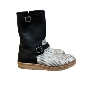 Two Thousand Never Patrick Winget Men's Boots 8 Black Engineer Leather Side Zip