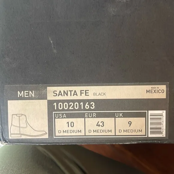 Two24 Ariat | Santa Fe | leather Men’s NEW IN BOX w/Dusters | Size 10