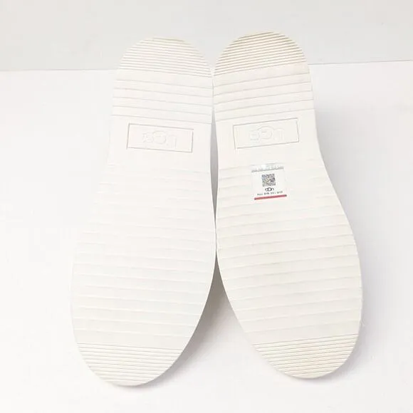 UGG Alameda Slip-On Sneakers, White Leather, Women's 10