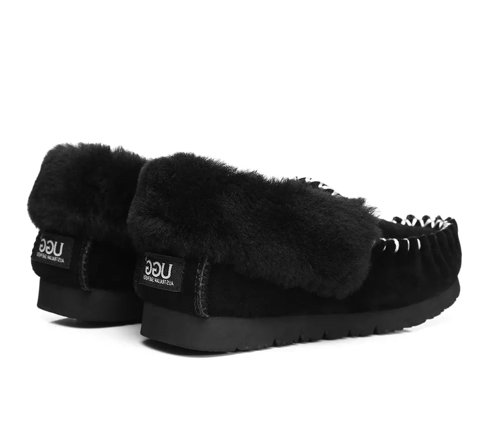 UGG Ankle Slippers Unisex Popo Moccasins