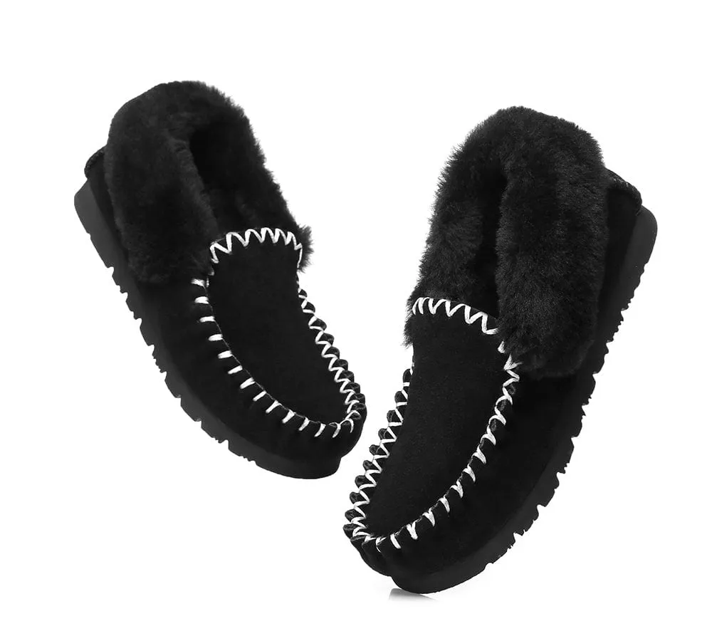 UGG Ankle Slippers Unisex Popo Moccasins