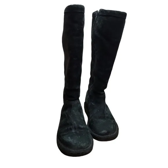 Ugg Australia Greenfield SN 1891 Black Side Zip Womens Size 7 Tall Boots