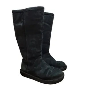 Ugg Australia Greenfield SN 1891 Black Side Zip Womens Size 7 Tall Boots
