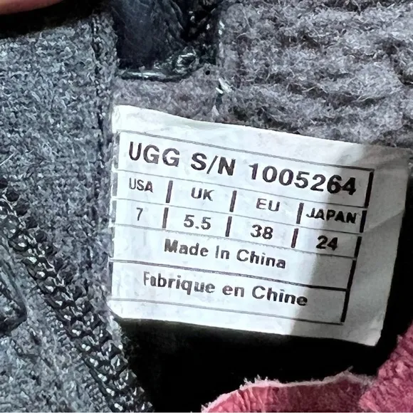 Ugg Black Leather Kesey Boots