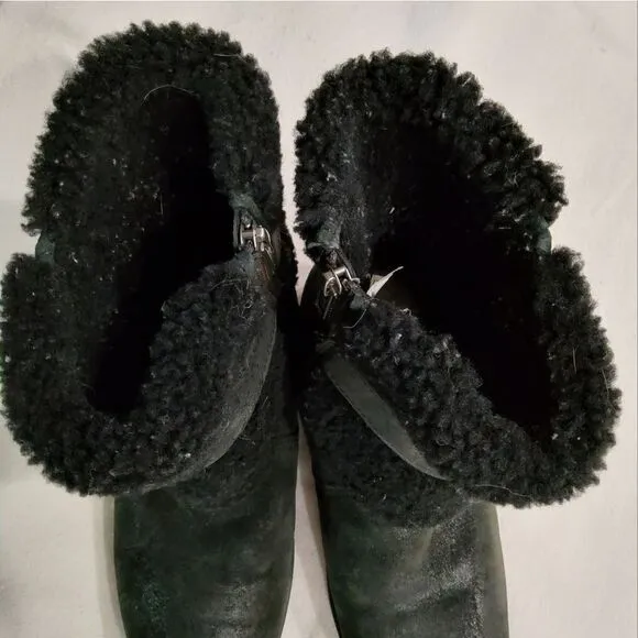 UGG Blayre II Black Suede Boots Size 9