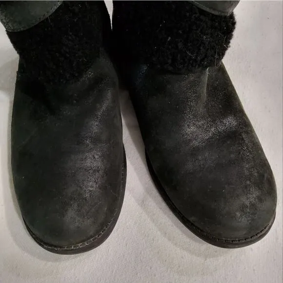UGG Blayre II Black Suede Boots Size 9