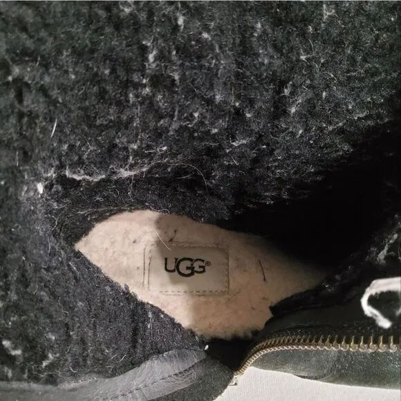 UGG Blayre II Black Suede Boots Size 9