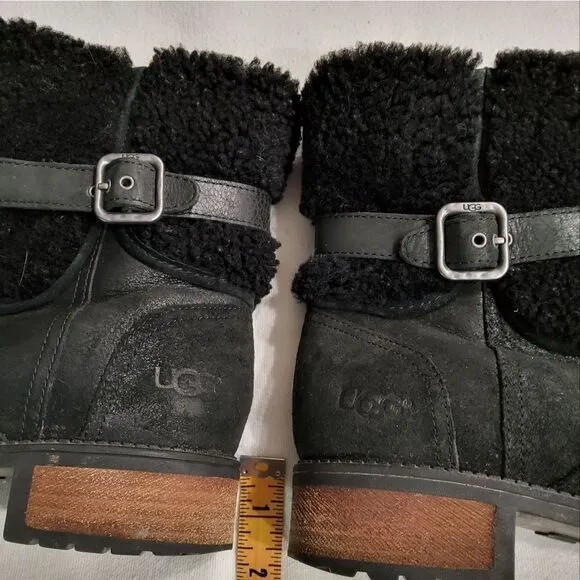 UGG Blayre II Black Suede Boots Size 9