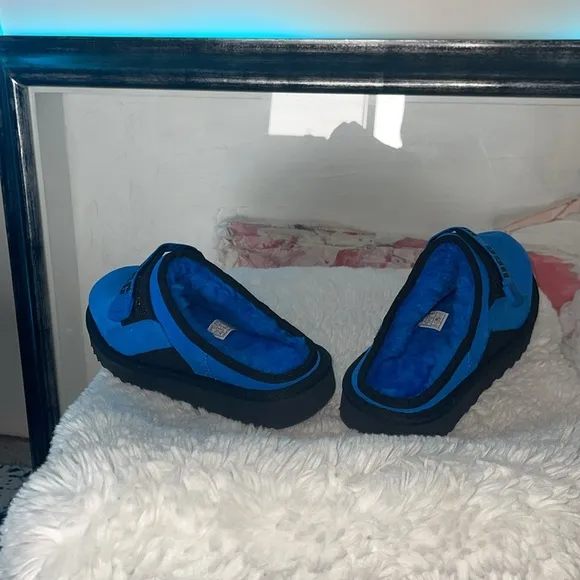 UGG Blue and Black Slip-On Shoes