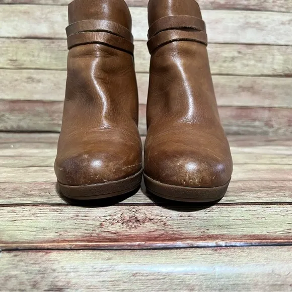 Ugg Brown Leather Alexis Wedge Boots