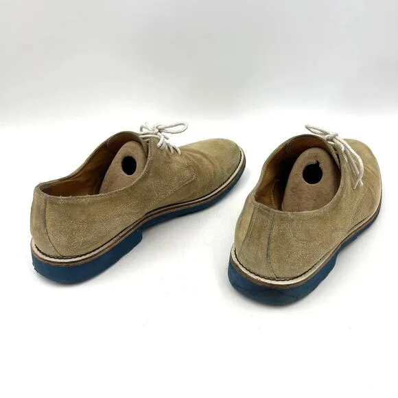 Ugg Collection Suede Derby Shoe Tan Khaki Oxford Lug Sole
