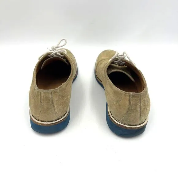 Ugg Collection Suede Derby Shoe Tan Khaki Oxford Lug Sole
