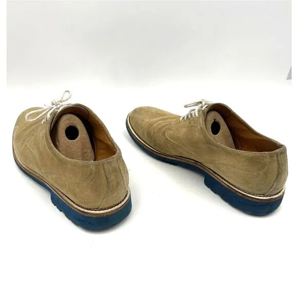 Ugg Collection Suede Derby Shoe Tan Khaki Oxford Lug Sole