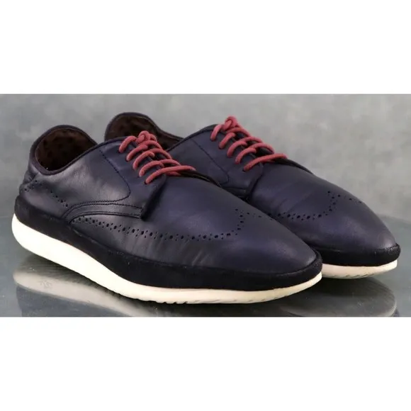UGG Eneg Cali Men's Wingtip Derby Dress Shoes Size 12 Leather Blue 1090413