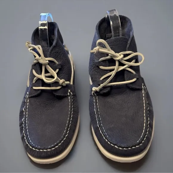UGG LEATHER BOAT SHOES SZ 12 MENS BEACH MOC CHUKKA MOCCASIN LOAFERS NAUTICAL EUC