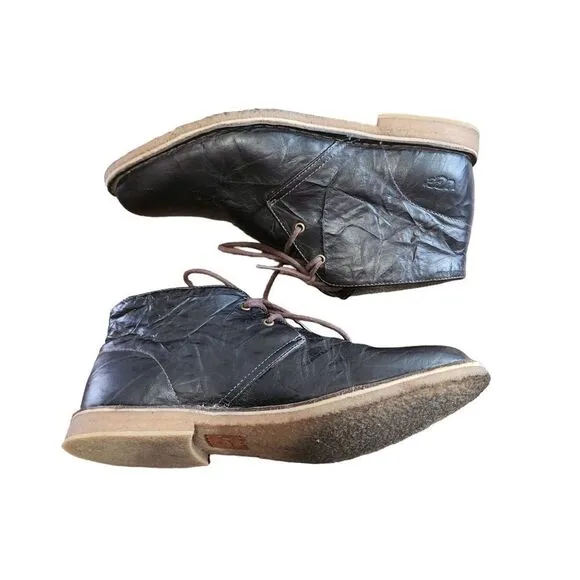 UGG Leighton brown leather shoes sz 12