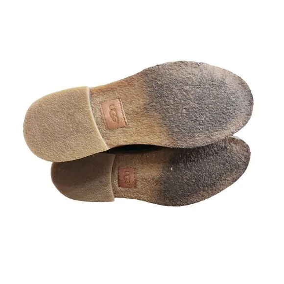 UGG Leighton brown leather shoes sz 12