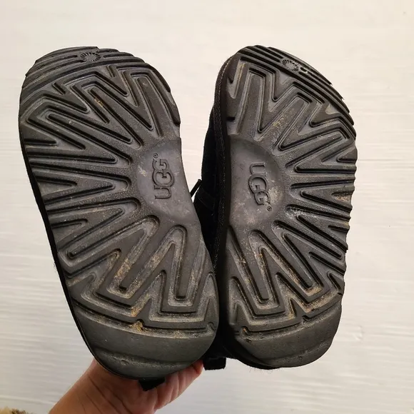 UGG Neumal kids black suede chukka boots