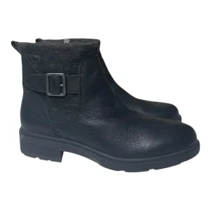 Ugg Women’s Harrison Black Stout Leather Moto Boots