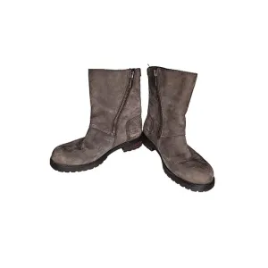 Ugg Women's Neils Biker / Moto Boot Stout Side Zip Size 7 US EUC