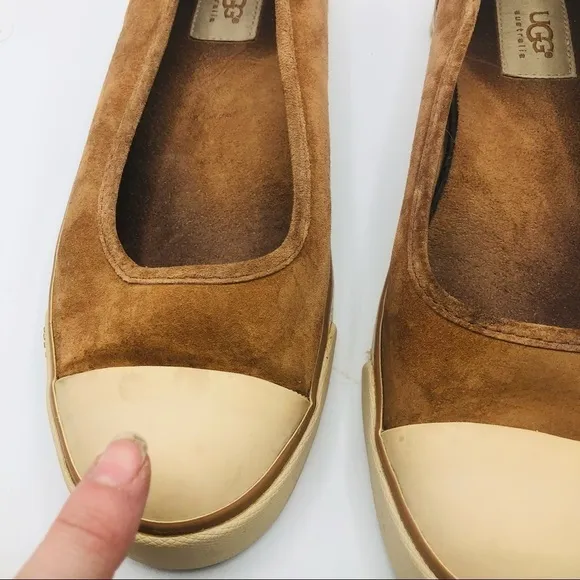 UGG women’s slip on loafers shoes copper brown size 9.5 medium