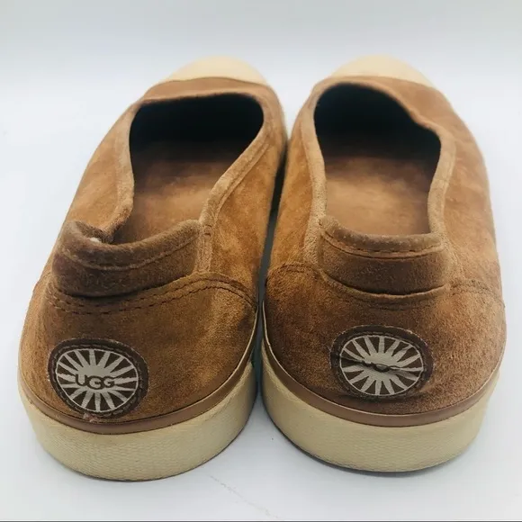 UGG women’s slip on loafers shoes copper brown size 9.5 medium