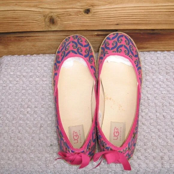 UGG Pink Print Slip on Shoes