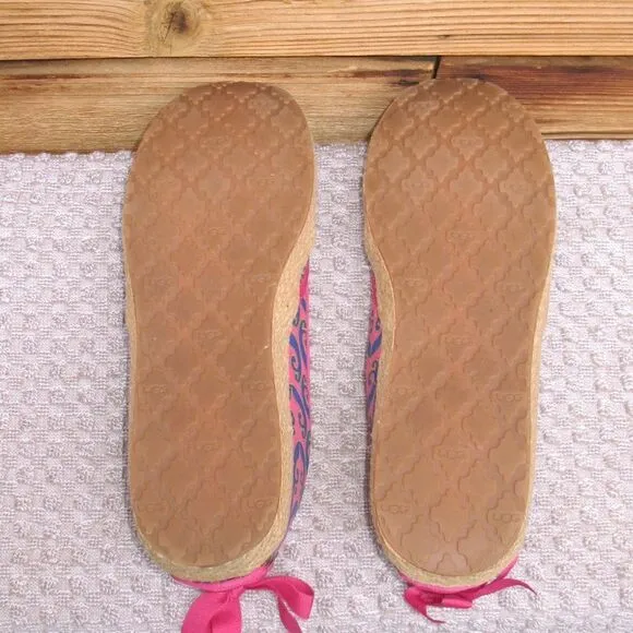 UGG Pink Print Slip on Shoes
