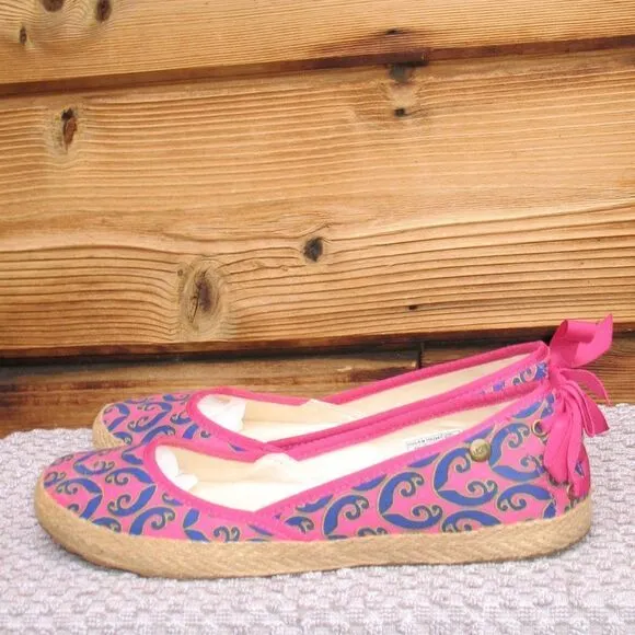UGG Pink Print Slip on Shoes