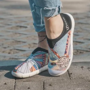 UIN Flex And Float Women’s Canvas Wheel Printed Slip On Shoes
