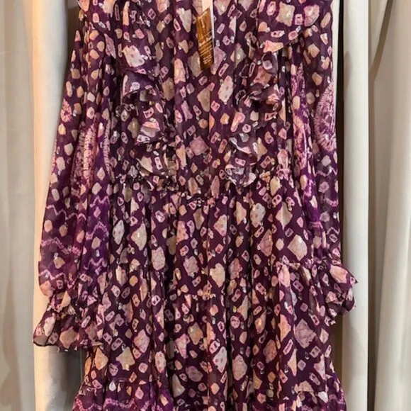 Ulla Johnson Vienne Dress Bordeaux NWT Size 10