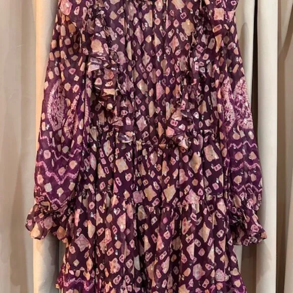 Ulla Johnson Vienne Dress Bordeaux NWT Size 10