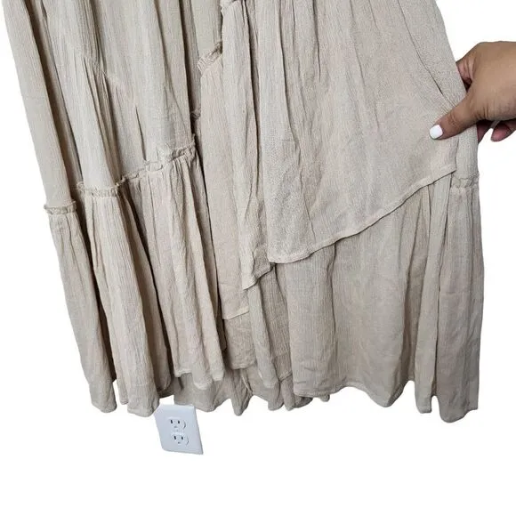 Umgee Beachy Dress Asymmetrical Size Medium
