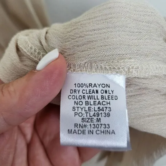 Umgee Beachy Dress Asymmetrical Size Medium