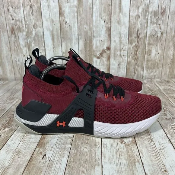 Under armour‎ project rock 4 black red Mens 9.5