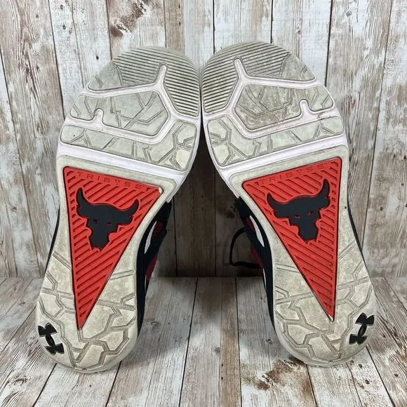 Under armour‎ project rock 4 black red Mens 9.5