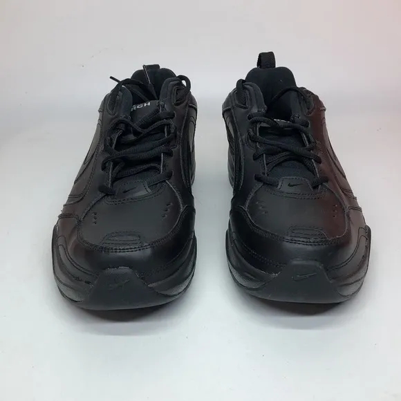 Used Nike Shoes MensAir Monarch Athletic Lace Up Sneakers 416355-001 Black Round