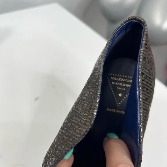 Valentina Rangoni Italian made Elegant Peep-Toe Women's Shoes, new, size 7