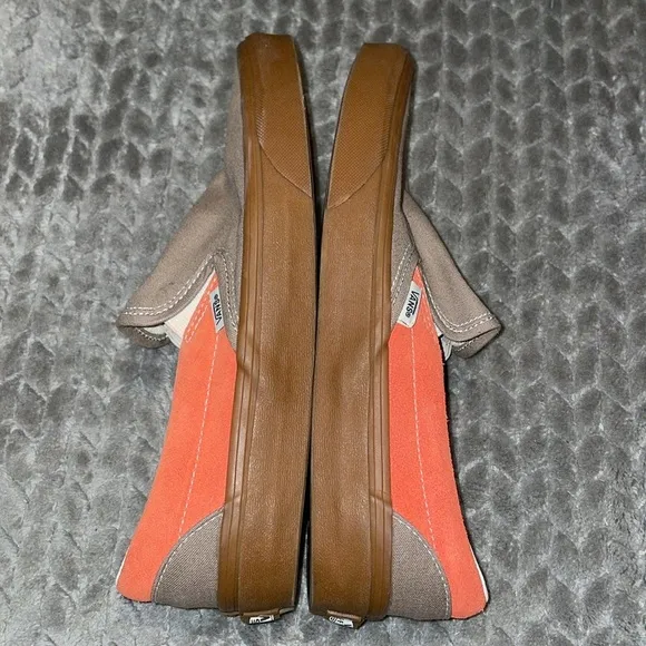 Vans Classic Two-Tone Slip-On Shoes - Fungi/Paprika. Men’s 8/Women’s 9.5.