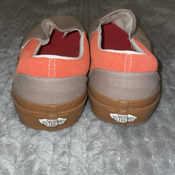 Vans Classic Two-Tone Slip-On Shoes - Fungi/Paprika. Men’s 8/Women’s 9.5.
